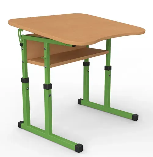 Стіл учнівський №4-7 з регулюванням куту нахилу стільниці 600х500 МФ Вересень